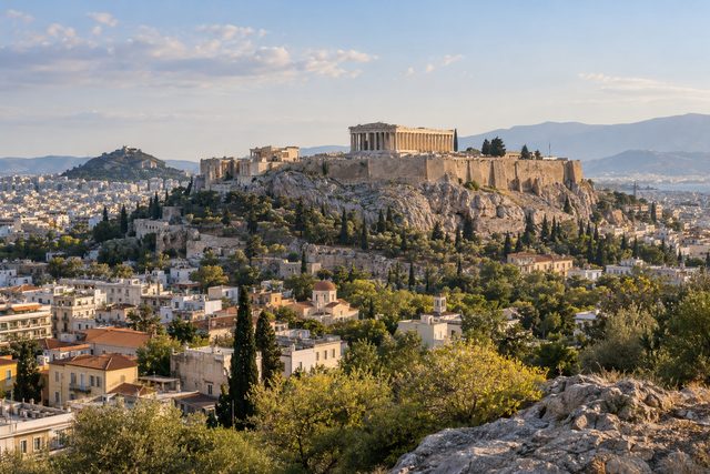 Athens cityscape with the Acropolis, Greece
