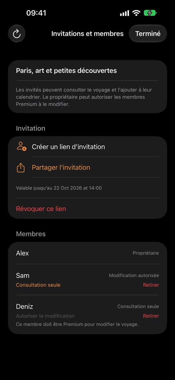 Planifier ensemble — Qui participe ? Quoi de neuf ? Restez au courant.