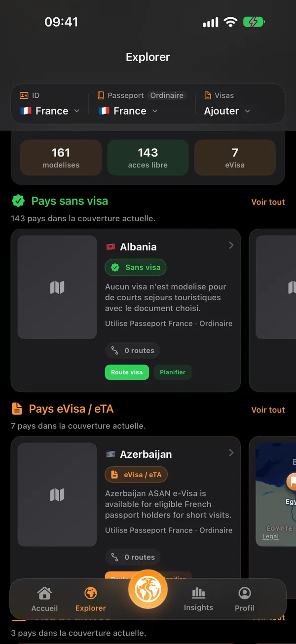 Explorer les conditions d’entrée — Pays après pays. Découvrez vos options.