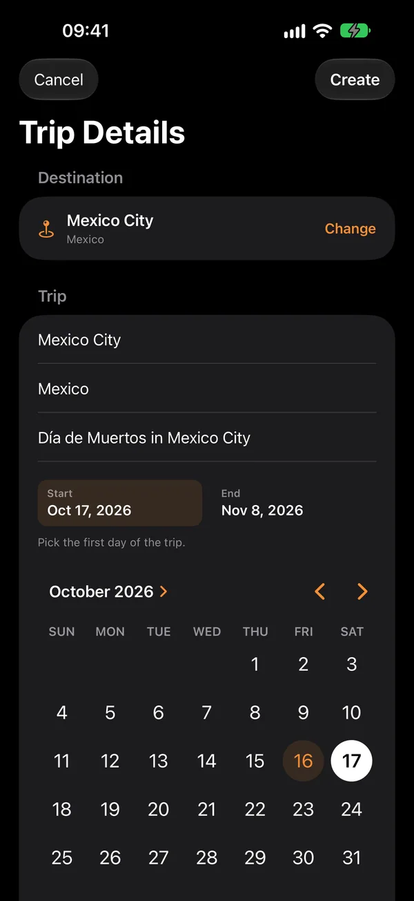 A reason to travel — From event to journey. Make your own plan.