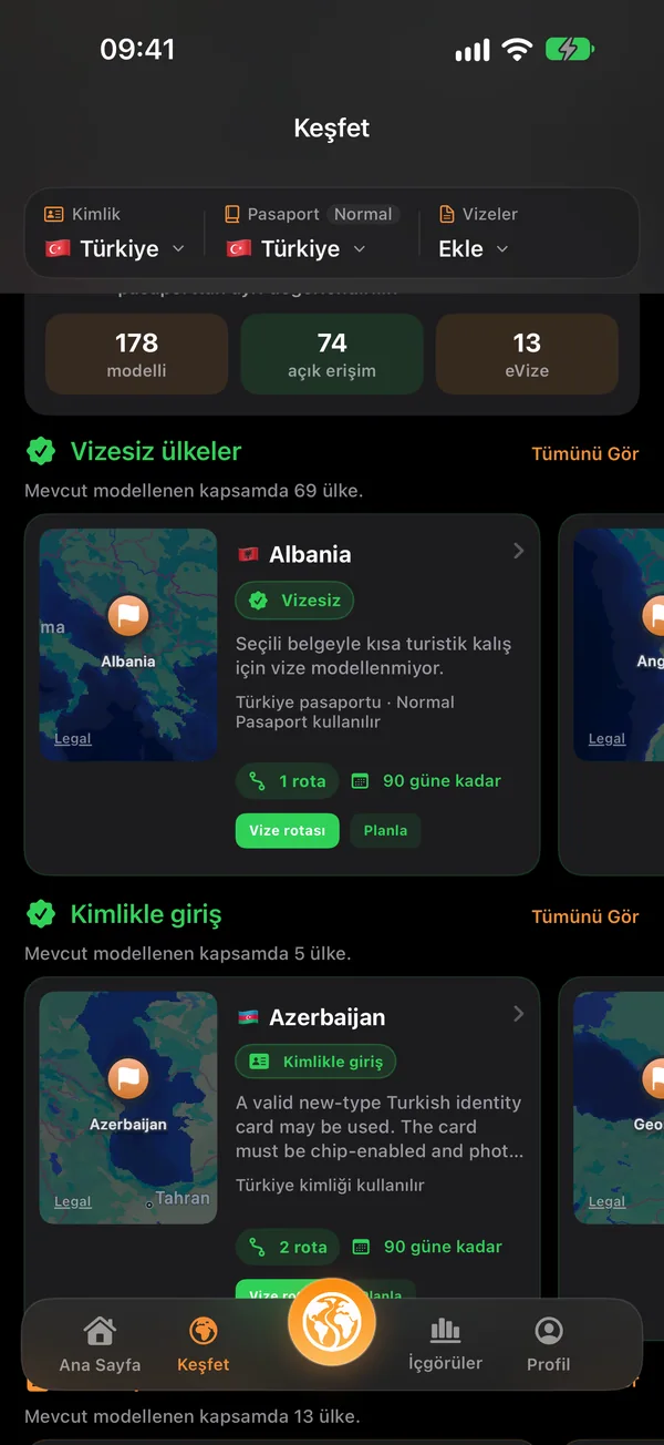 Giriş koşullarını keşfet — Ülke ülke keşfet. Seçeneklerini karşılaştır.