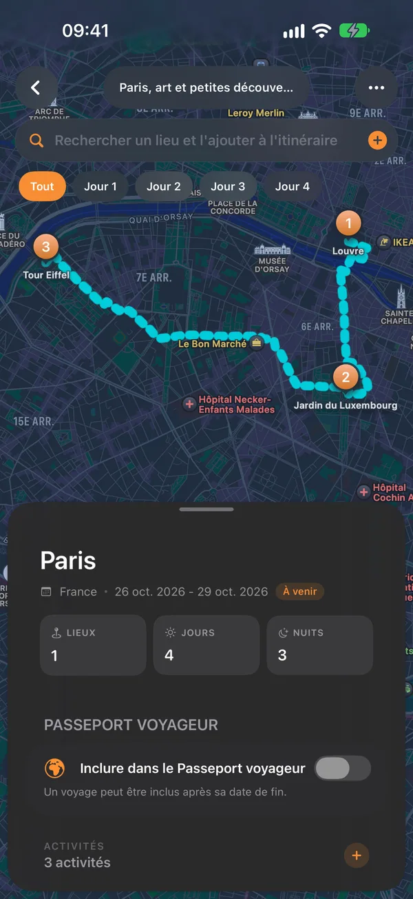 Planifier ensemble — Invitez vos amis. Partagez le voyage.