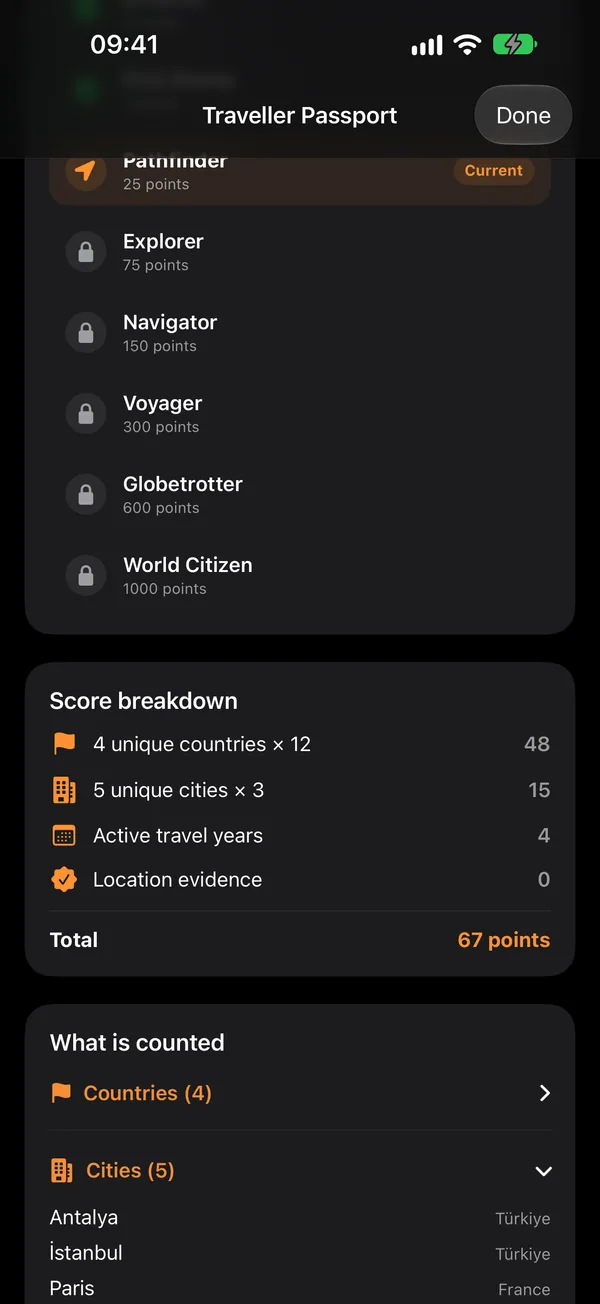 Bilig Passport — City by city. Your travel story.