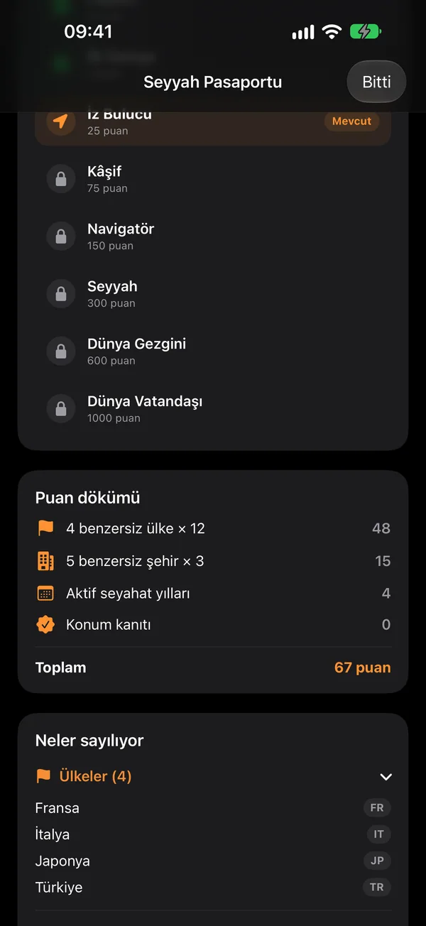 Bilig Passport — Kaç ülke gördün? Keşiflerini biriktir.